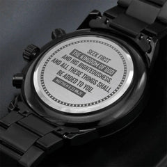 Seek First the Kingdom of God (Matthew 633) – Men's Watch ShineOn Fulfillment
