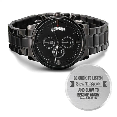 Be Quick to Listen (James 119-20) – Men's Watch ShineOn Fulfillment