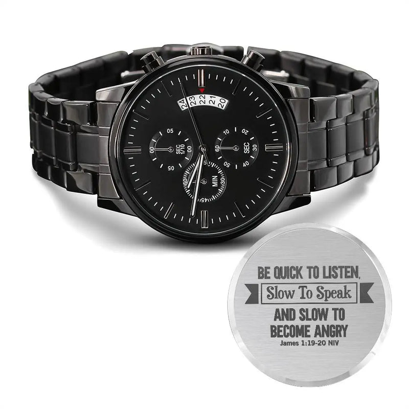 Be Quick to Listen (James 119-20) – Men's Watch ShineOn Fulfillment