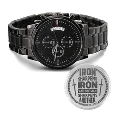 Iron Sharpens Iron (Proverbs 2717) – Men's Watch ShineOn Fulfillment