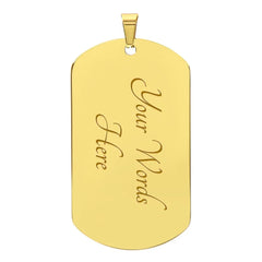 My Badass Granddaughter - Dog Tag Necklace ShineOn Fulfillment