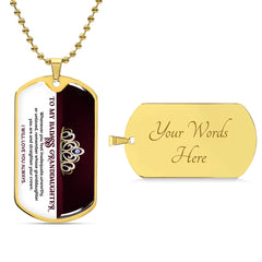 My Badass Granddaughter - Dog Tag Necklace ShineOn Fulfillment