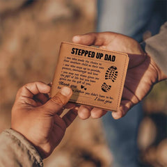 To My Stepdad Gift of Life – Leather Wallet ShineOn Fulfillment