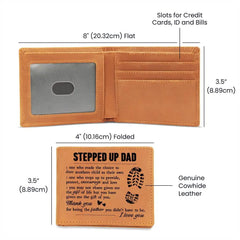 To My Stepdad Gift of Life – Leather Wallet ShineOn Fulfillment
