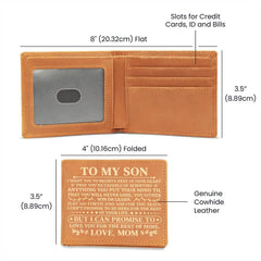 To My Son Promise (Yellow) – Leather Wallet ShineOn Fulfillment
