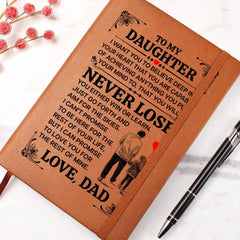 To My Daughter Promise – Leather Journal ShineOn Fulfillment