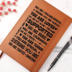 Encouragement – Leather Journal ShineOn Fulfillment