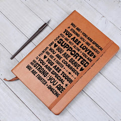 Encouragement – Leather Journal ShineOn Fulfillment