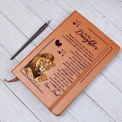 To My Daughter Your Crown – Leather Journal ShineOn Fulfillment