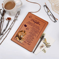 To My Daughter Your Crown – Leather Journal ShineOn Fulfillment