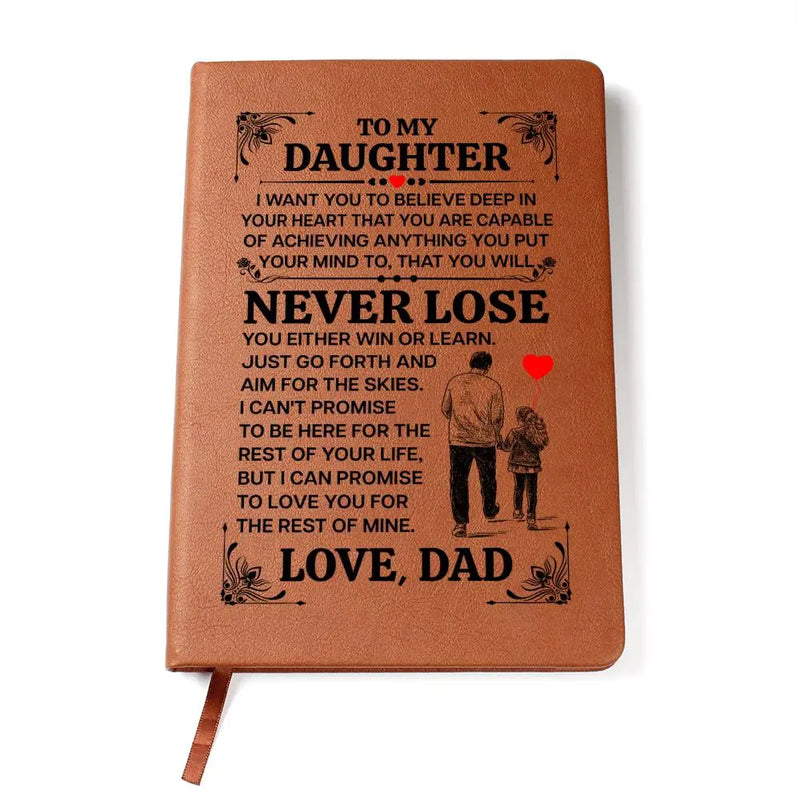 To My Daughter Promise – Leather Journal ShineOn Fulfillment