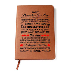 To My Daughter-in-Law Honor – Leather Journal ShineOn Fulfillment