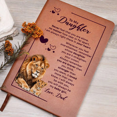 To My Daughter Your Crown – Leather Journal ShineOn Fulfillment