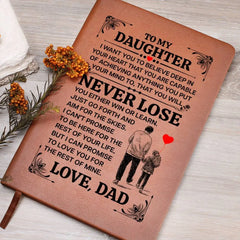 To My Daughter Promise – Leather Journal ShineOn Fulfillment