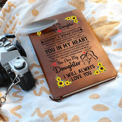 To My Daughter Proud – Leather Journal ShineOn Fulfillment