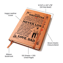 To My Daughter Promise – Leather Journal ShineOn Fulfillment