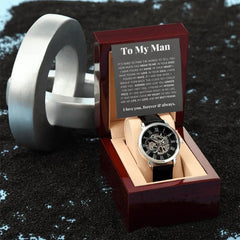 To My Man Life, Love, Best Friend – Luxury Openwork Watch ShineOn Fulfillment