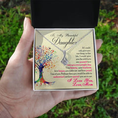 To My Beautiful Daughter - Alluring Beauty Necklace ShineOn Fulfillment