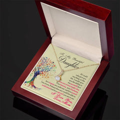 To My Beautiful Daughter - Alluring Beauty Necklace ShineOn Fulfillment