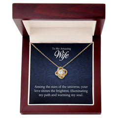 To My Amazing Wife - Love Knot Necklace ShineOn Fulfillment