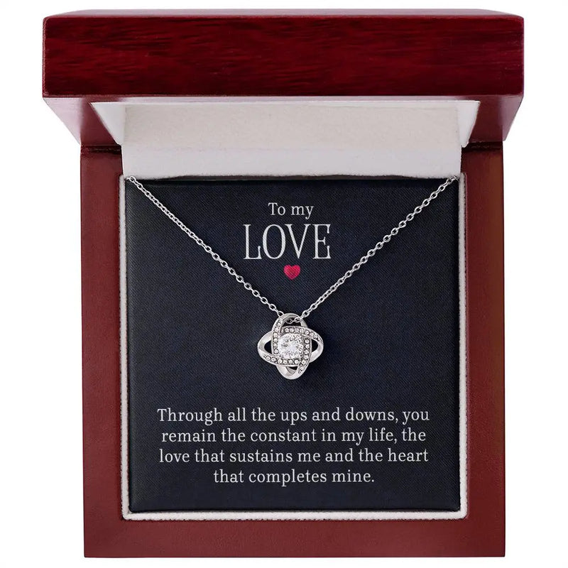 To My Love - Lov eKnot Necklace ShineOn Fulfillment
