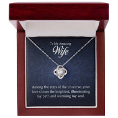 To My Amazing Wife - Love Knot Necklace ShineOn Fulfillment