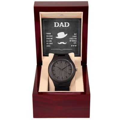 Dad's Love - Wooden Watch ShineOn Fulfillment