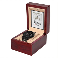 My Husband My Love - Black Chronograph Watch ShineOn Fulfillment