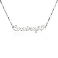Classic Heart Style Name Necklace ShineOn Fulfillment