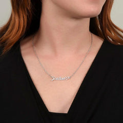 Classic Heart Style Name Necklace ShineOn Fulfillment