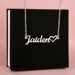 Classic Heart Style Name Necklace ShineOn Fulfillment