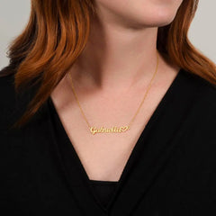 Classic Heart Style Name Necklace ShineOn Fulfillment