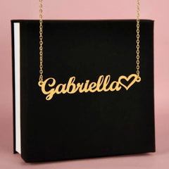 Classic Heart Style Name Necklace ShineOn Fulfillment