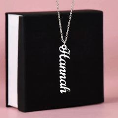 Classic Vertical Name Necklace ShineOn Fulfillment