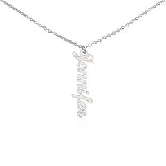 Classic Vertical Name Necklace ShineOn Fulfillment