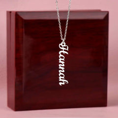 Classic Vertical Name Necklace ShineOn Fulfillment