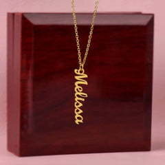 Classic Vertical Name Necklace ShineOn Fulfillment