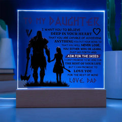 To My Daughter Skies – Acrylic Square ShineOn Fulfillment