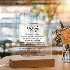 To My Wife Fate – Acrylic Square ShineOn Fulfillment