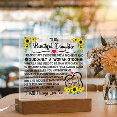 To My Daughter – Acrylic Square ShineOn Fulfillment