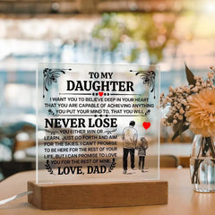 To My Daughter Promise – Acrylic Square ShineOn Fulfillment