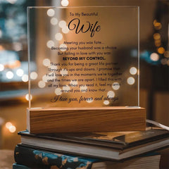 To My Wife Fate – Acrylic Square ShineOn Fulfillment