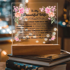 To My Beautiful Wife – Acrylic Square ShineOn Fulfillment