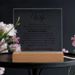 To My Wife Fate – Acrylic Square ShineOn Fulfillment