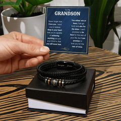 Never Forget Love You Forever (To My Grandson) – Bracelet ShineOn Fulfillment