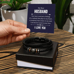 Your Love is not Just a Feeling - Means Leather Bracelet ShineOn Fulfillment