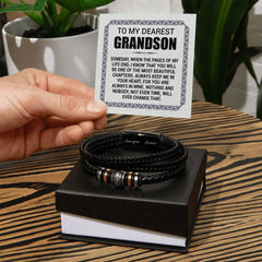Pages of My Life Love You Forever (To My Grandson) – Bracelet ShineOn Fulfillment