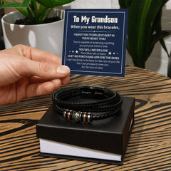 Love You Forever Will Never Lose (To My Grandson) – Bracelet ShineOn Fulfillment