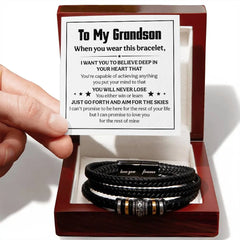 Love You Forever Believe Deep (To My Grandson) – Bracelet ShineOn Fulfillment