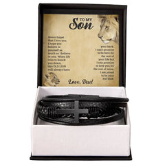 To My Son - Cross Bracelet ShineOn Fulfillment
